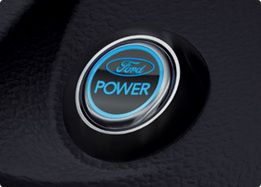 Nút bấm khởi động của xe Ford Focus 2014.